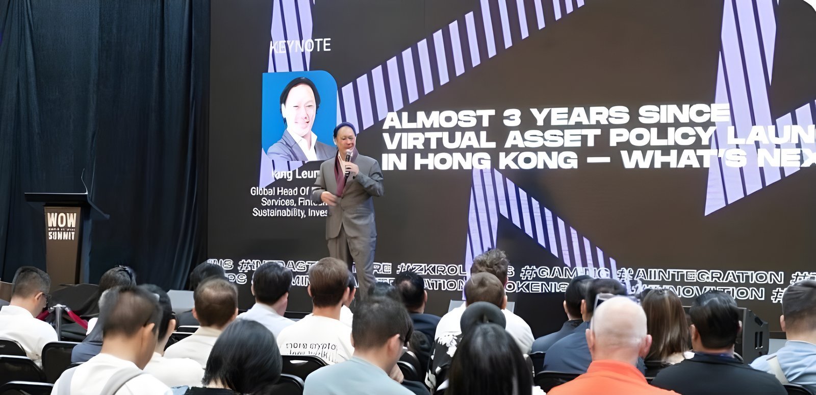 Keynote session at WOW Summit Hong Kong
